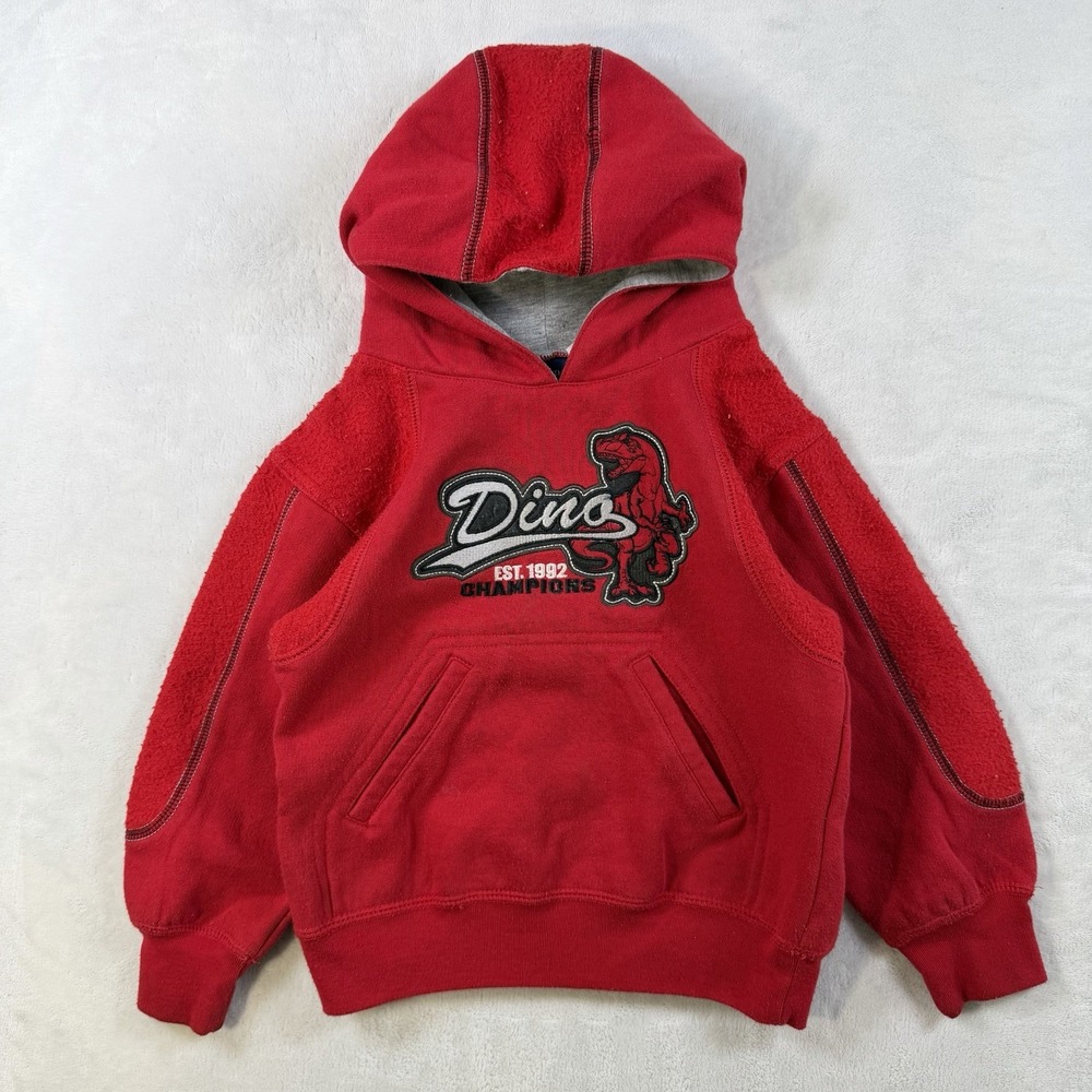 Vintage Dino Roar Dinosaur Hooded Sweatshirt Kids Size 3T